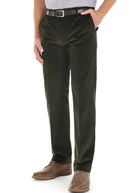 Gurteen Verona Stretch Cord Trousers - Olive