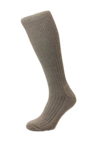 HJ Hall Mens Commando Wool Rich Half Hose Socks - Khaki