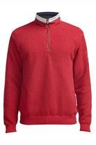 Holebrook Classic Windproof Quarter Zip Jumper - Red