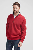 Holebrook Classic Windproof Quarter Zip Jumper - Red