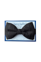 Hunt & Holditch Glitter Stripe Self Tied Bow Tie - Black SP2404_BLACK_OS