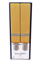 Hunt & Holditch Plain 35mm Clip Braces - Mustard 1916_MUSTARD_OS