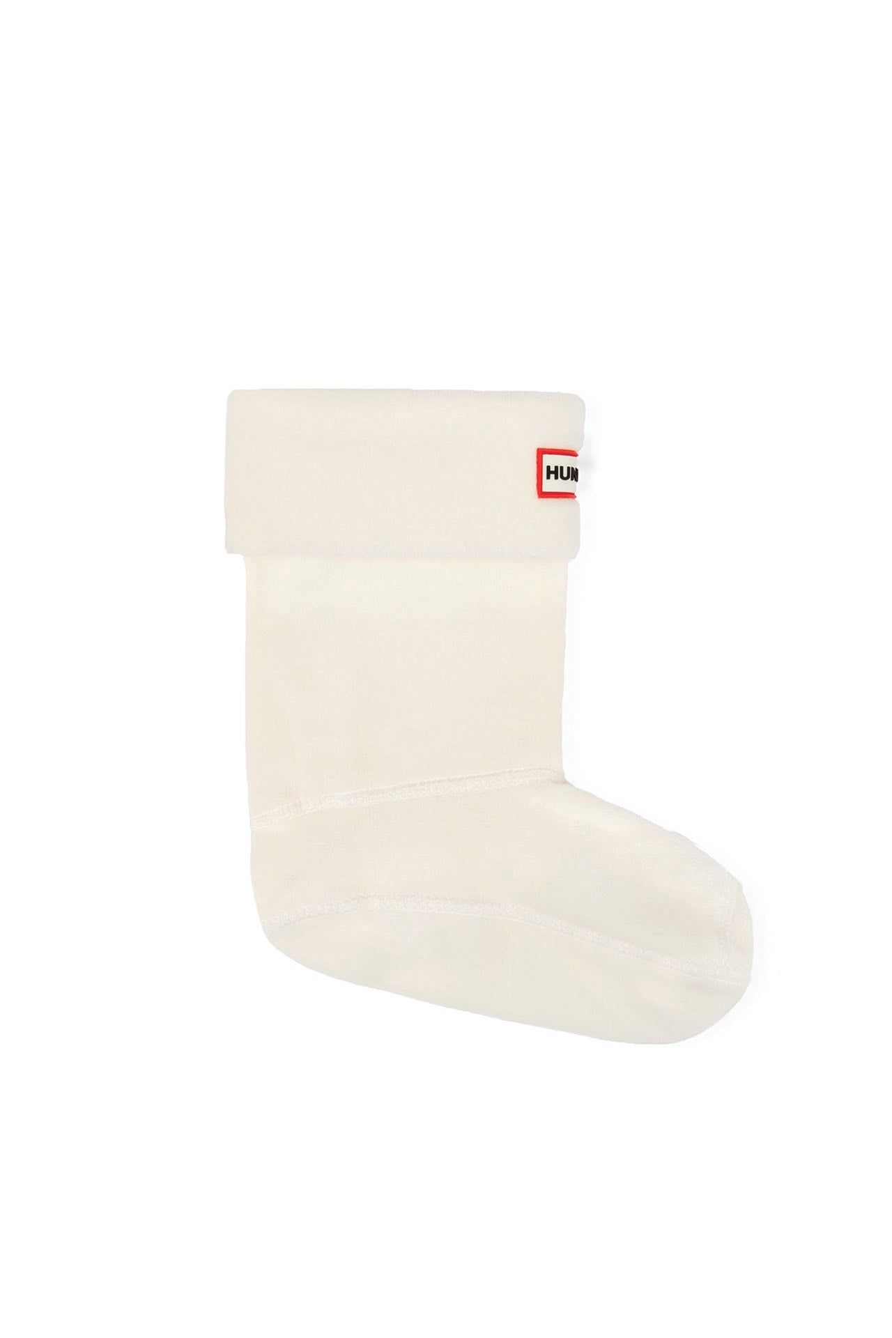 Hunter Recycled Fleece Short Boot Sock - Hunter White