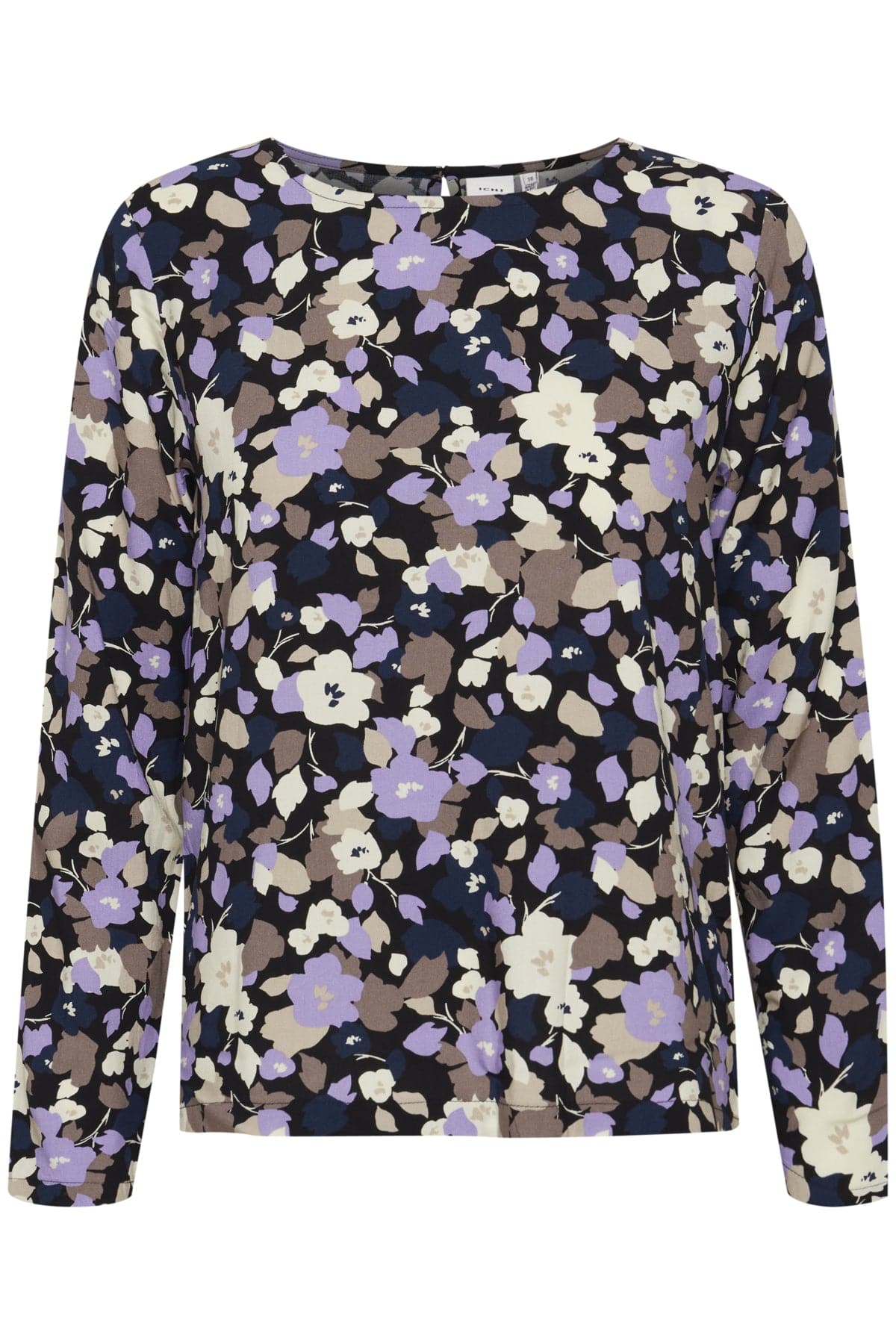 Ichi Vera Printed Top - Heirloom Lilac Multi Flow