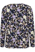 Ichi Vera Printed Top - Heirloom Lilac Multi Flow