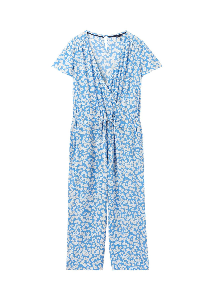 Joules Celine Wrap Culotte Jumpsuit - Blue Floral – Potters of Buxton