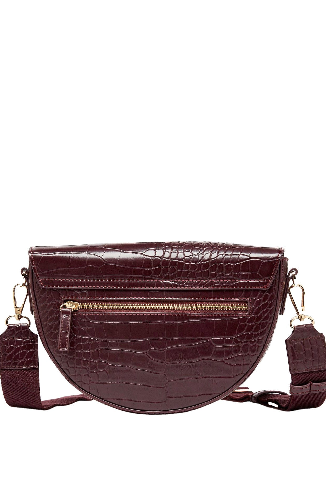 Joules Clara Half Moon PU Bag - Oxblood 222396_OXBLOOD_OS