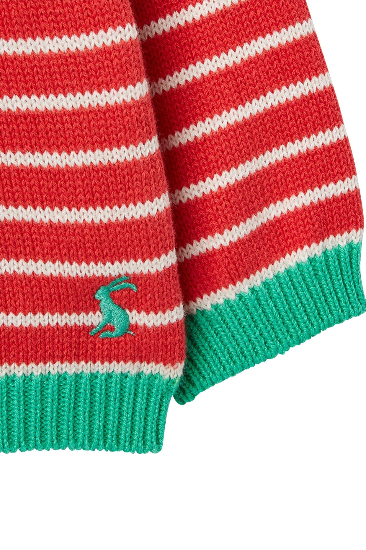 Joules Cracking Festive Knitted Jumper - Pudding Red