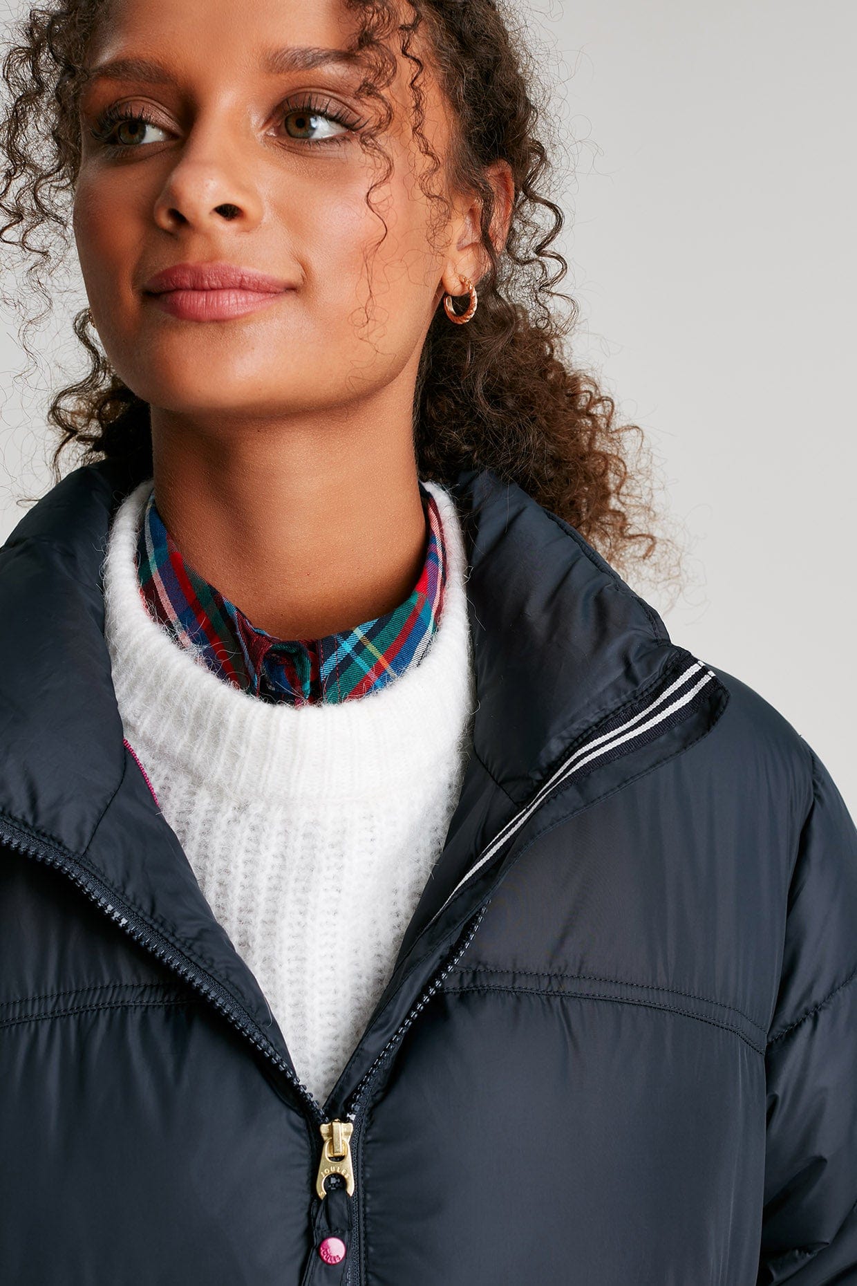 Joules Elberry Super Puffer Jacket - Marine Navy