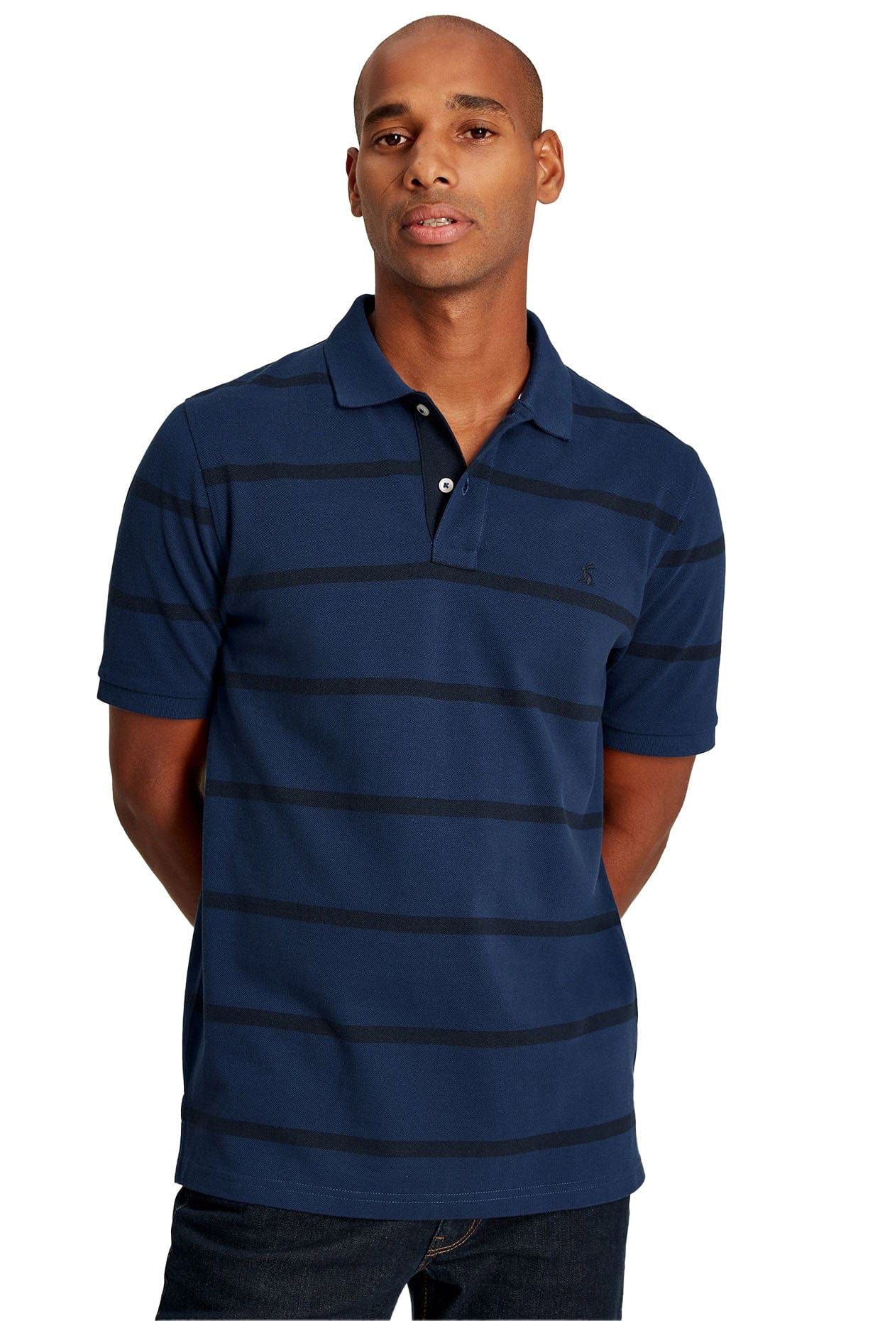 Joules Filbert Classic Fit Polo Shirt - Blue Stripe