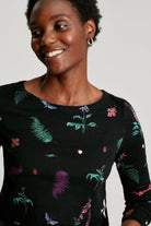 Joules Harbour Long Sleeve Jersey Top - Black Midnight Beasts