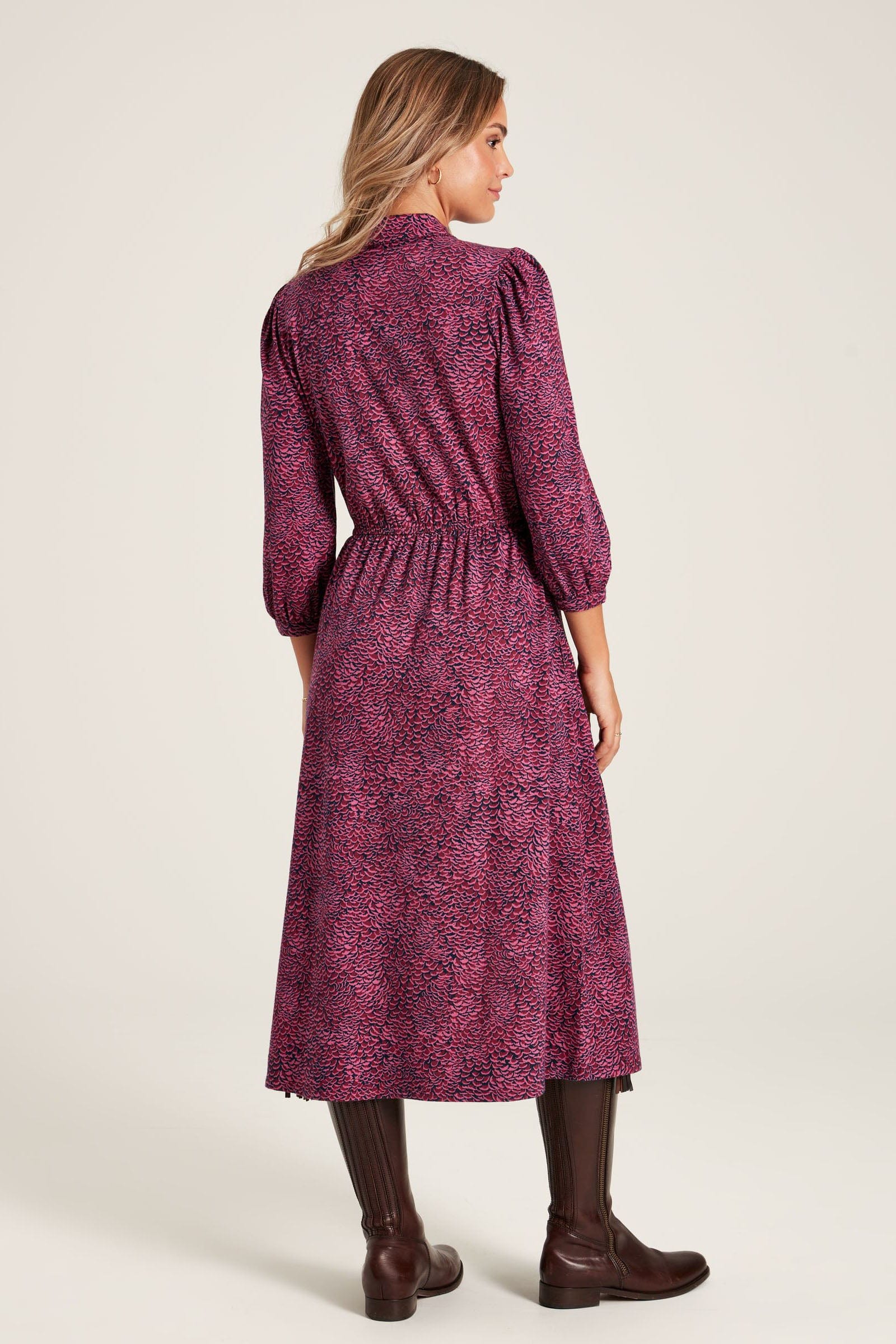 Joules Hazel Shirt Dress - Purple Feather