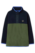 Joules Jaxon Colourblock Fleece - Navy Green