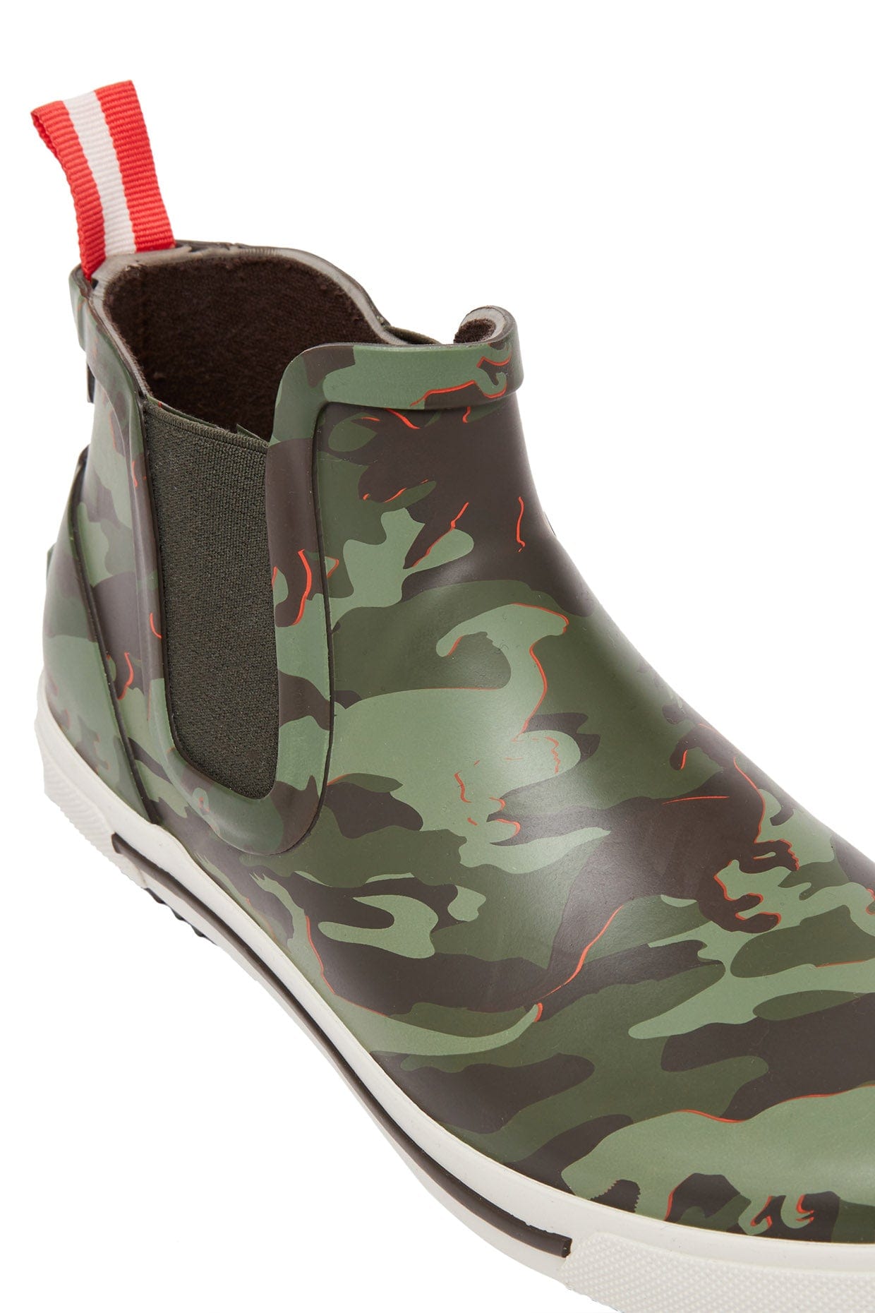 Joules Junior Rainwell Casual Slip On Welly - Camo Dino