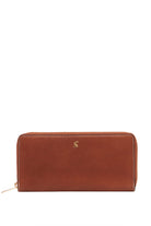 Joules Langton Heritage Leather Purse - Medium Tan 209035_MDMTAN_OS