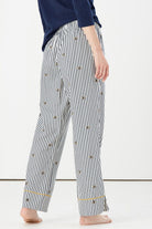 Joules Luna Light Pyjama Bottoms - Navy Cream Bee Stripe 214579_NVYCRMBEE_2XL