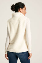 Joules Mallory Fleece Gilet - Creme