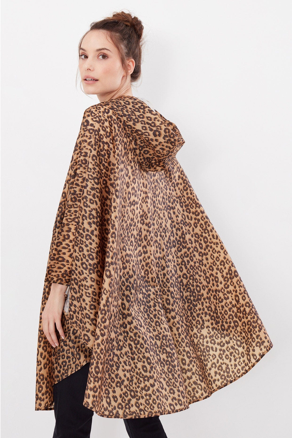 Joules Milport Rain Poncho - Leopard Tan 218556_LEOPTAN_OS