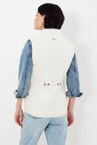 Joules Minx Quilted Gilet - Winter White