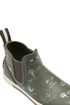 Joules Rainwell Short Height Wellies - Green Foot Prints