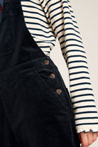 Joules Rampling Needlecord Dungarees - Dark Navy