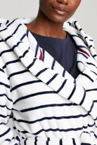 Joules Rita Dressing Gown - Navy Cream Stripe
