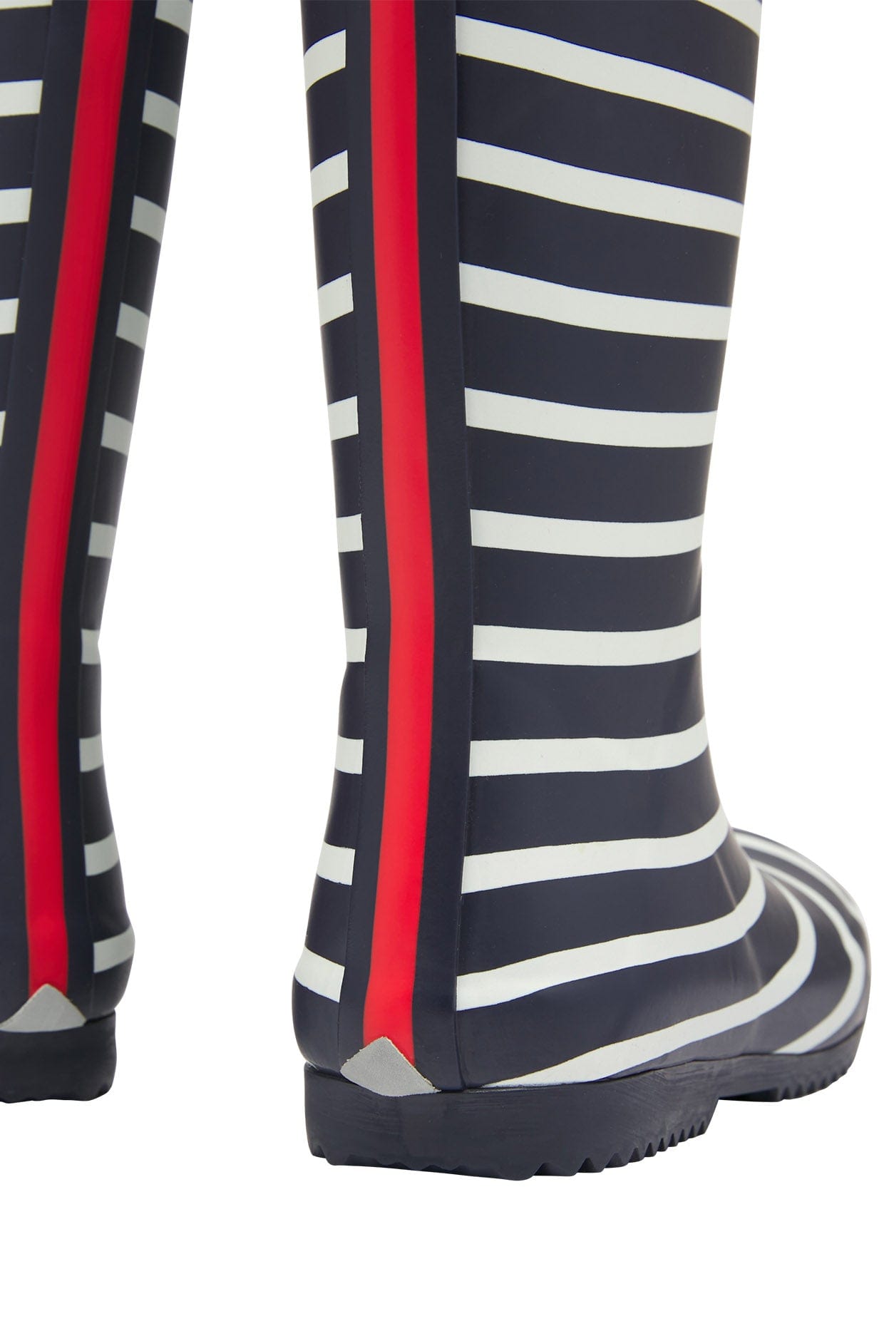 Joules Roll Up Flexible Printed Wellies - Navy Stripe