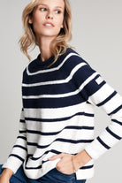 Joules Seaport Chenille Raglan Jumper - Navy Cream