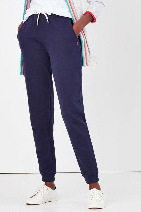 Joules Sinead Cuffed Jersey Joggers - French Navy