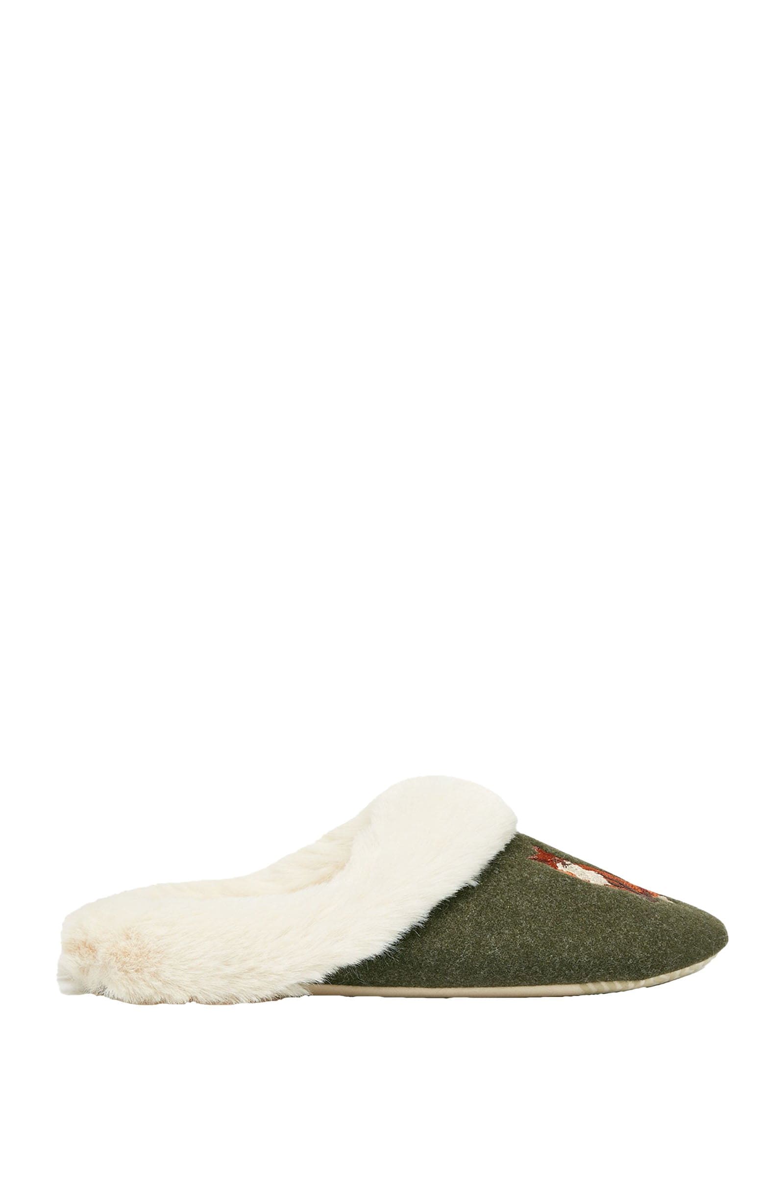 Joules Slippet Luxe Slippers - Heritage Green