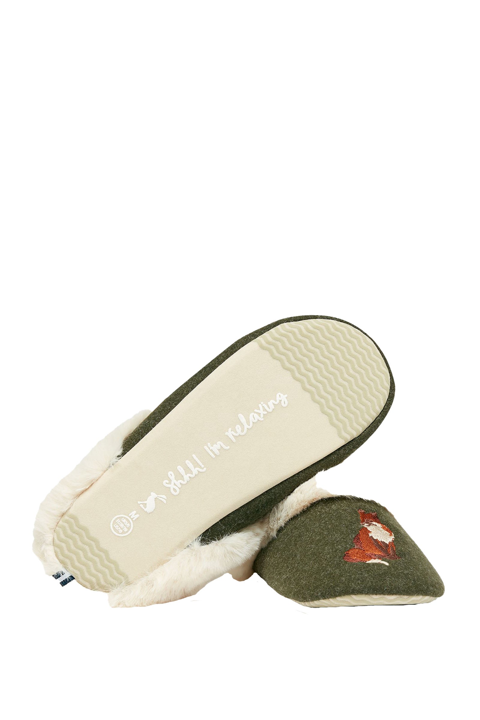 Joules Slippet Luxe Slippers - Heritage Green