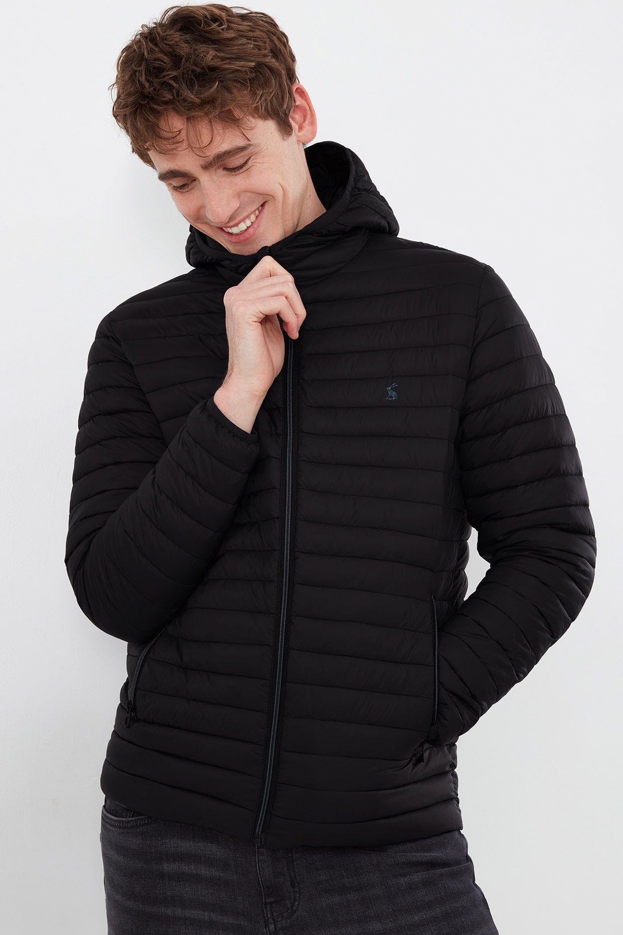 Joules Snug Showerproof Padded Jacket - Black