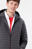 Joules Snug Showerproof Padded Jacket - Grey Marl