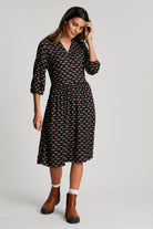 Joules Sophia Shirt Dress - Black Bee