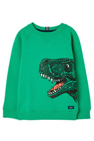 Joules Ventura Crew Neck Sweatshirt - Green Dino