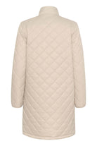 Kaffe Loreen Long Quilted Jacket - Feather Gray