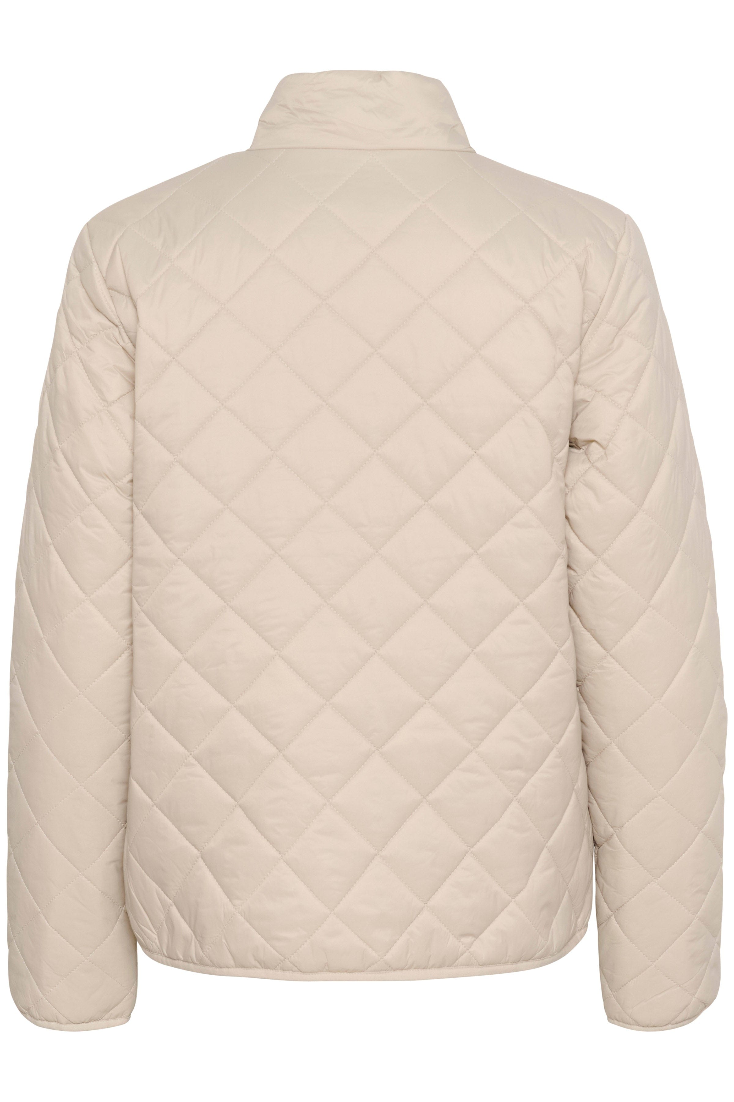 Kaffe Loreen Short Quilted Jacket - Feather Gray