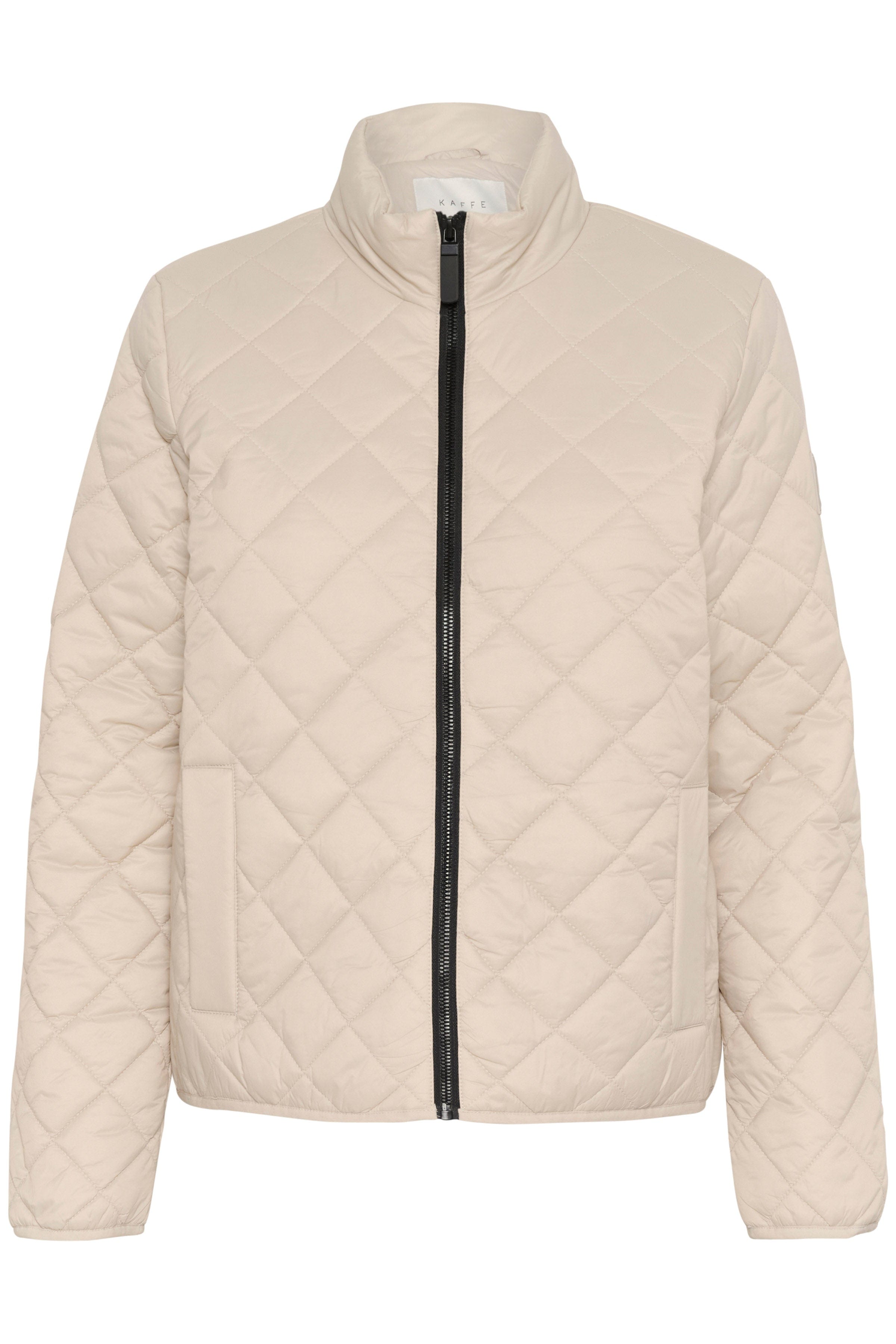 Kaffe Loreen Short Quilted Jacket - Feather Gray