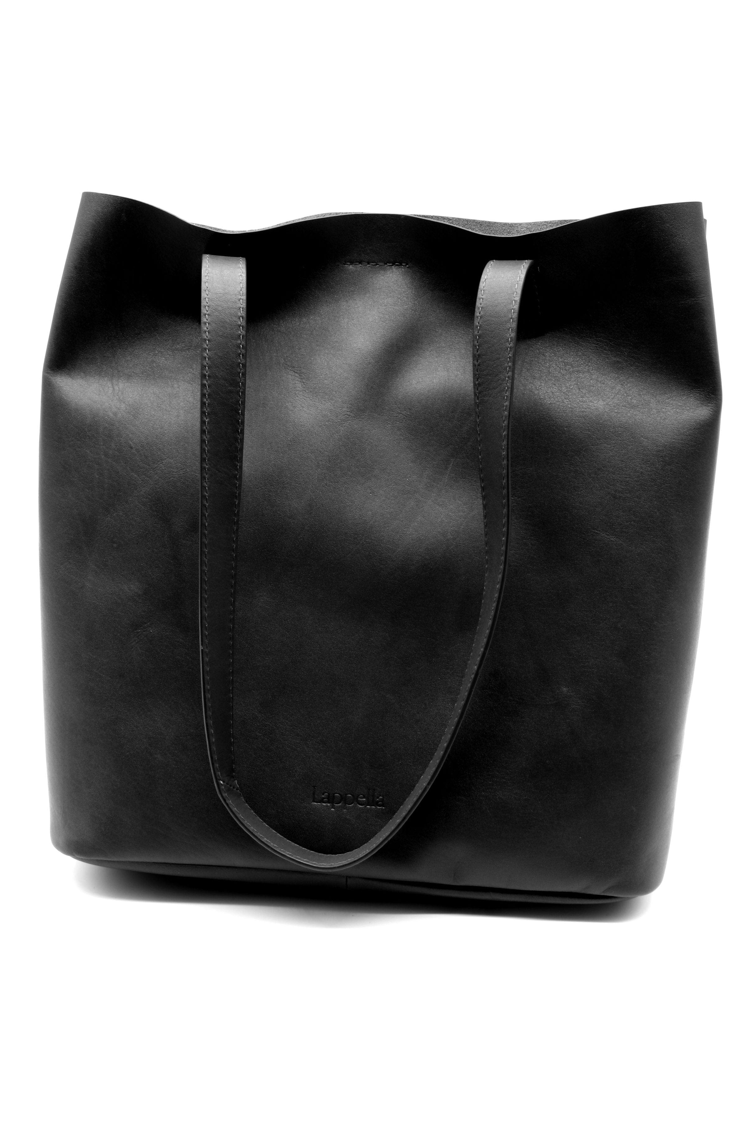 Lappella Susie Leather Shopper Bag - Black 156_BLACK_OS