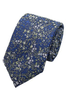 Lloyd Attree & Smith Ditsy Floral Tie - Sage/Navy F1775_6_OS