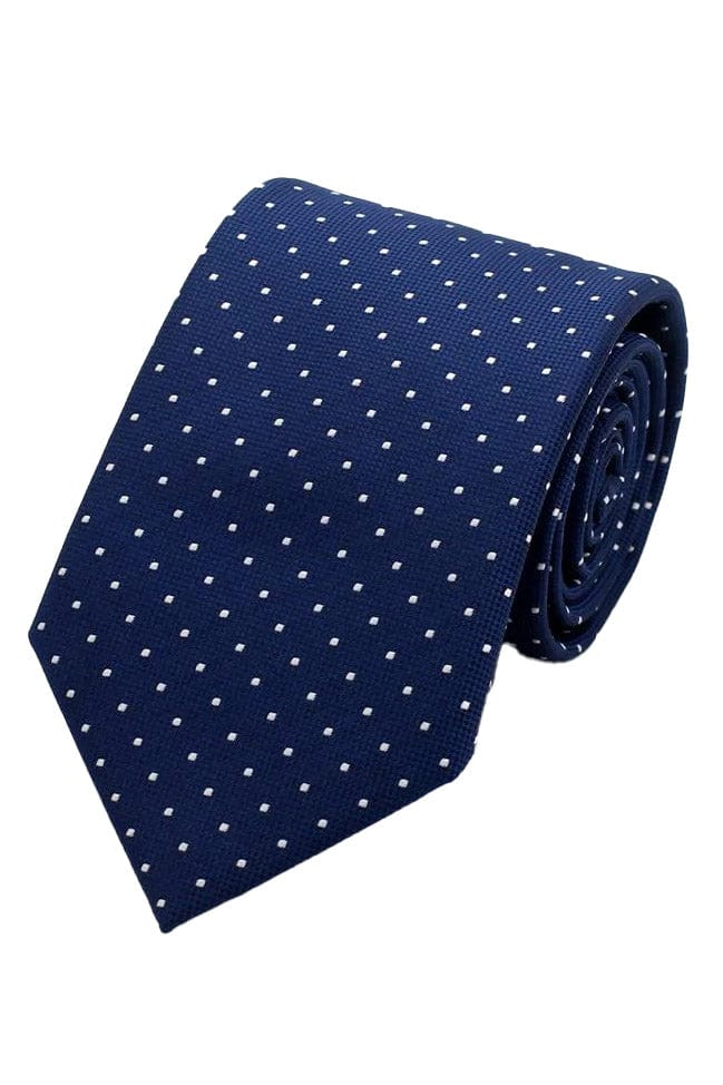 Lloyd Attree & Smith  Mini Spot Tie - Navy/White F1712_1_OS