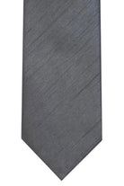 Lloyd Attree & Smith Plain Polyester Shantung Tie - Grey T1865_1_OS