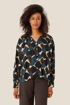 Masai Dolma Printed Top - Chipmunk