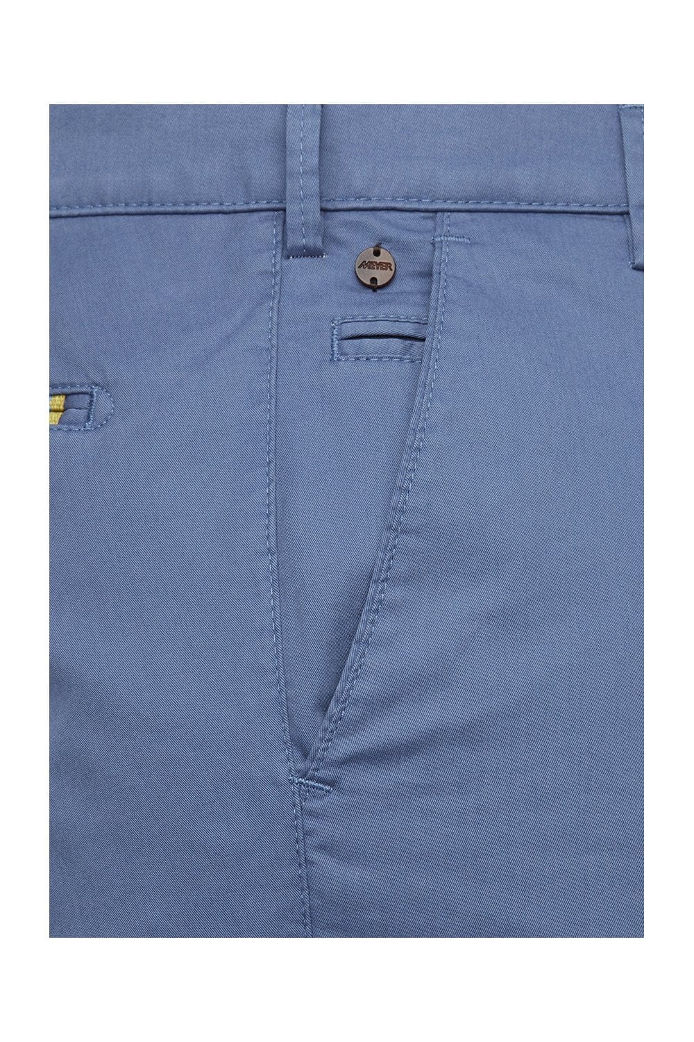 Meyer B-Palma Cotton Stretch Chino Shorts - Blue