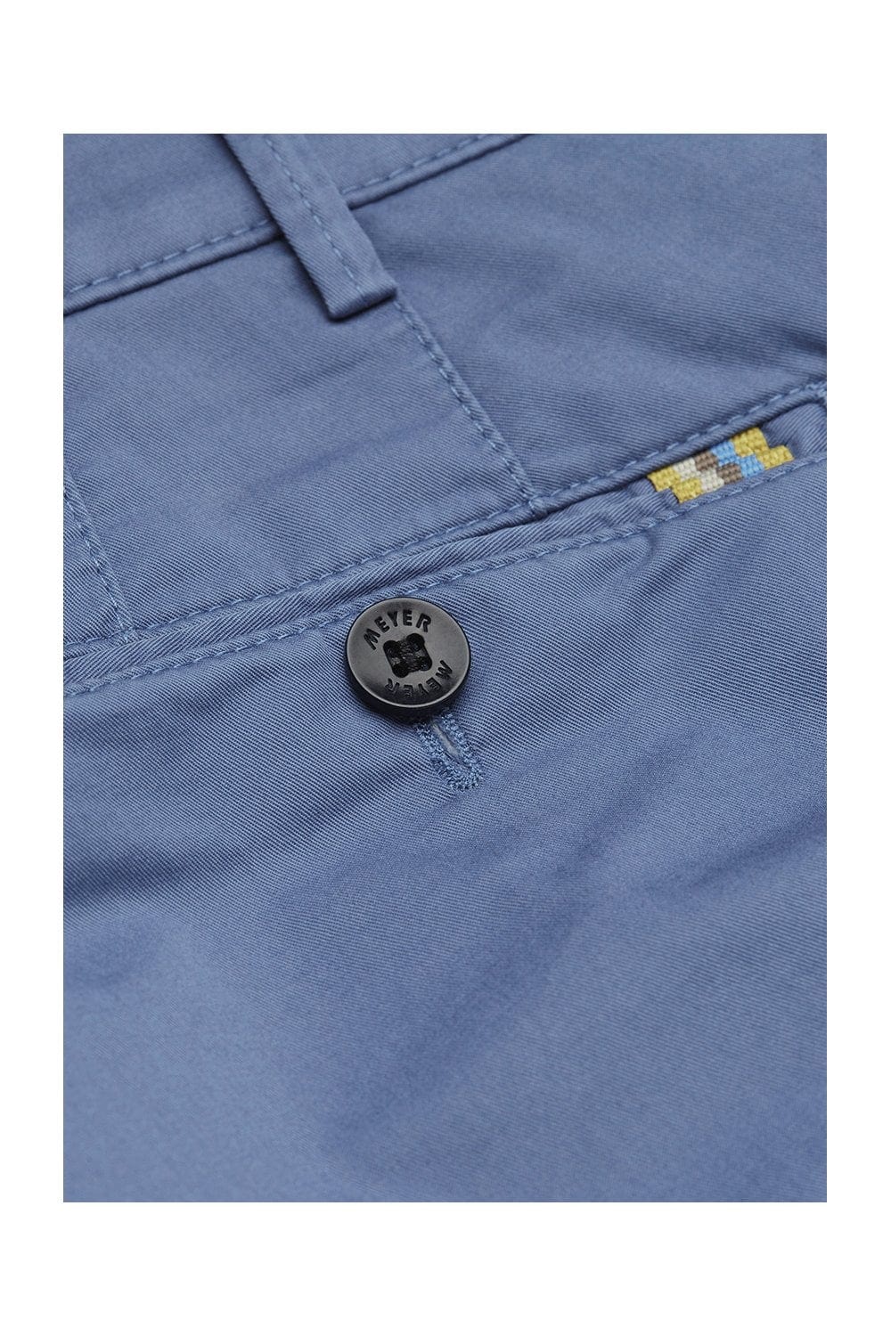 Meyer B-Palma Cotton Stretch Chino Shorts - Blue