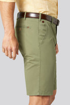 Meyer Cotton Stretch Shorts - Olive