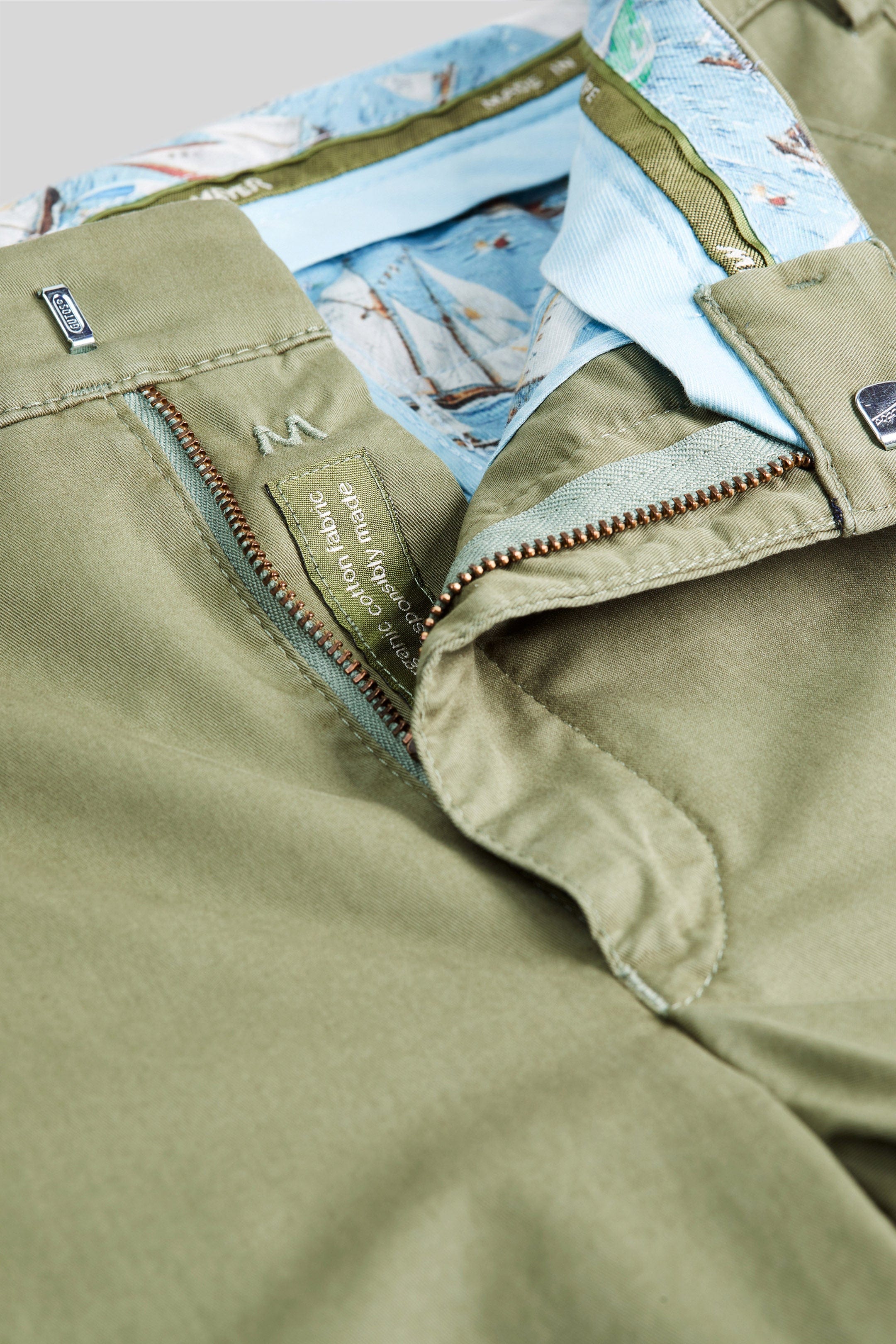 Meyer Cotton Stretch Shorts - Olive