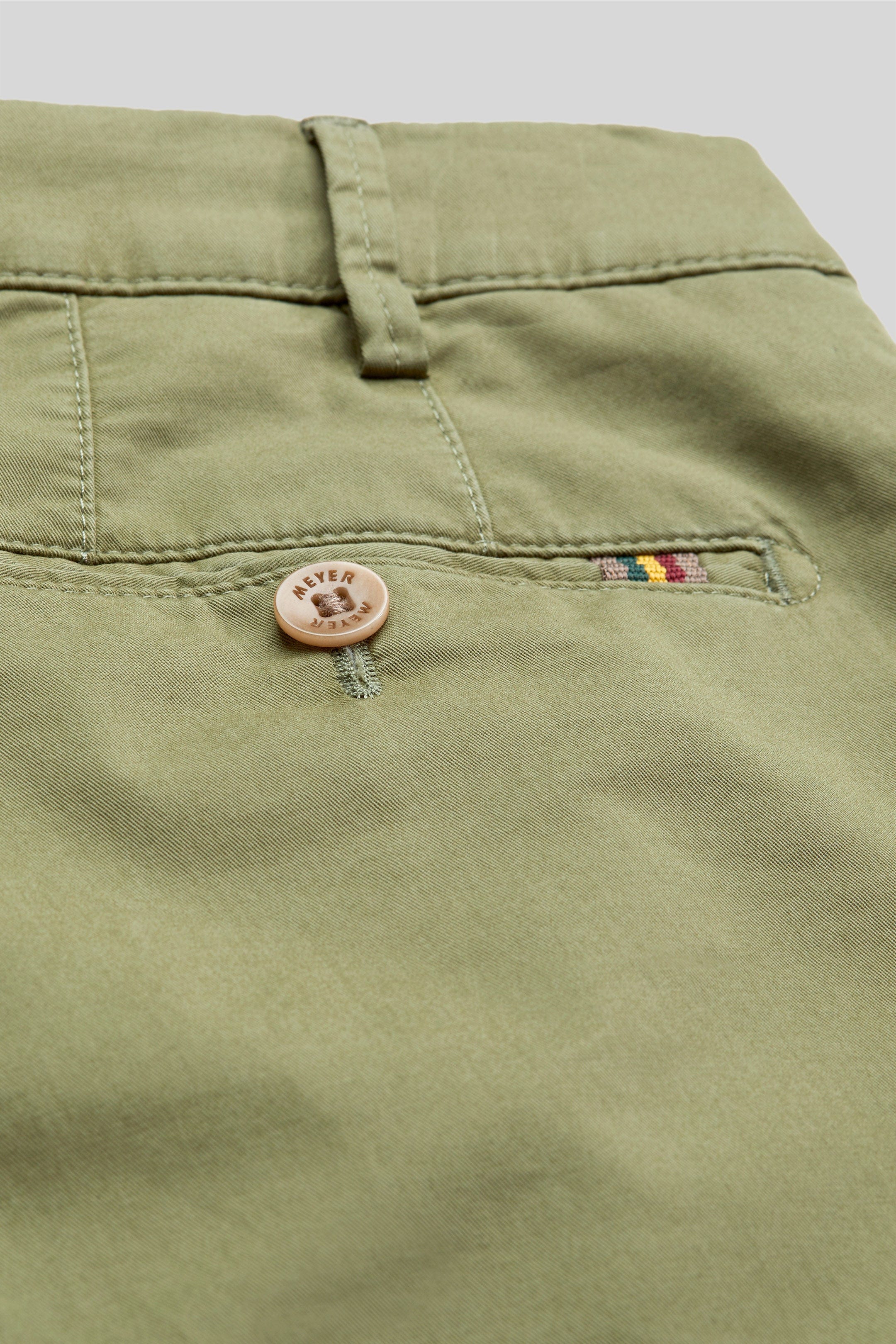 Meyer Cotton Stretch Shorts - Olive