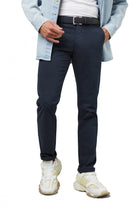 Meyer M5 Casual Cotton Chinos - Navy