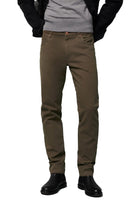 Meyer M5 Slim Micro Structure Cotton Stretch Chinos - Taupe